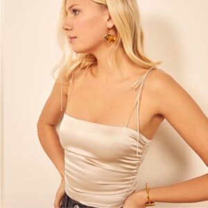 Reformation Lucrezia 100% Silk Top size 2